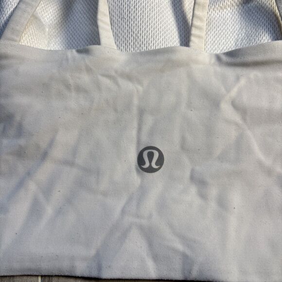 lululemon Energy Longline Bra Ivory Off White Size 10 - Picture 3 of 8